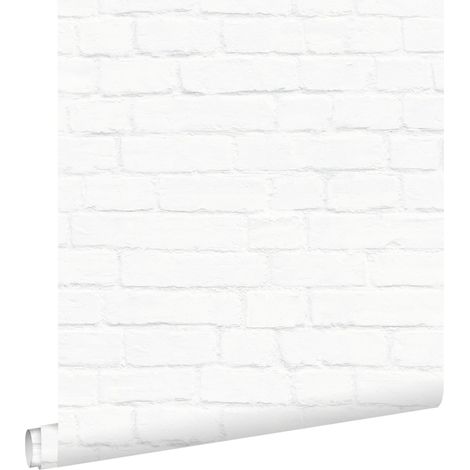 papier peint brique blanc - ESTAhome (1/5)