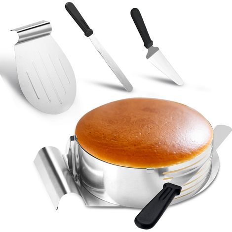 TolleTour Trancheuse À Gâteau Réglable Ø 23-30Cm Cercle À Pâtisserie Extensible En Acier Inoxydable, , Moule À Gâteau En Kit Layer Cake (1/5)