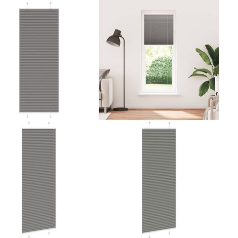 vidaXL Plissee Anthrazit 75x200 cm Stoffbreite 74,4 cm Polyester (1/5)