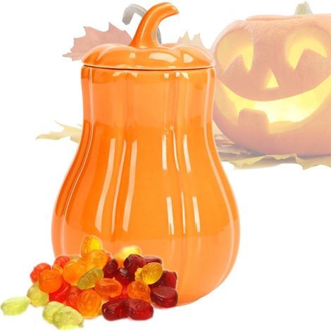 Pumpkin Jar Loose Leaf Tea Bowl for Halloween Leakproof Container (1/5)