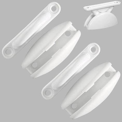 BEBUSINGOTO Tope de puerta para caravana (2 piezas, retenedor de puerta para caravanas y autocaravanas) (8 tornillos incluidos) (1/5)