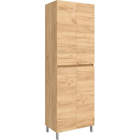 Colonne haute 4 portes INFINITY CHÊNE D'AFRIQUE 600 x 1810 x 370 mm (1/3)