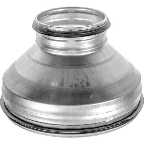 1 Réducteur De Conduit 20,3 Cm À 10,2 Cm Acier Galvanisé Joint Caoutchouc Pour Ventilation Sèche-linge (1/5)