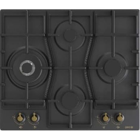 Plaque de cuisson gaz 4 foyers GW6D42CLB – Puissance 8150 W – Brûleur wok 3500 W – Grilles en fonte – Allumage électrique intégré – Gorenje (1/5)