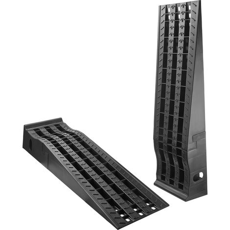 Mophorn Set di 2 Rampe di Sollevamento per Veicoli, Altezza di 160 mm, Ideali per Manutenzione Auto e Riparazioni di Camion, Capacità di Carico 1474 kg per Rampa, Colore Nero (1/5)