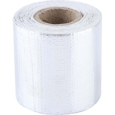 GARRYFIZH Ruban adhésif réfléchissant en aluminium argenté pour voiture, 5 m x 5 cm, protection thermique