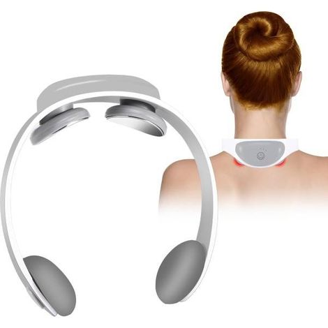 Trade Shop - Masajeador De Pulso Eléctrico Para El Cuello Cervical Alivio Muscular Ems - (1/5)