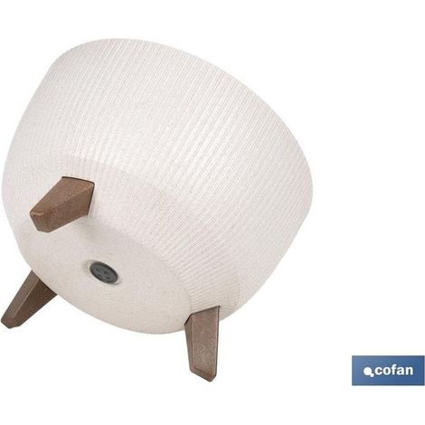Pot de fleurs décoratif en composite bois-plastique (WPC) avec pieds amovibles et drainage Ø 330 x 234 mm, 12,4 L (1/3)
