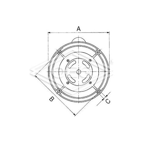 Bride universelle F 7 pour moteurs de brûleur