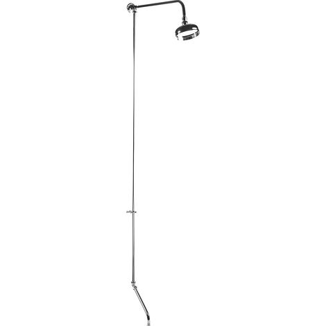 Bayswater Bath Shower Mixer Rigid Riser Kit with Fixed Head Chrome (1/2)