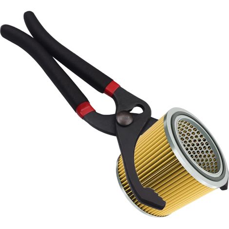 Outil de retrait de filtre à huile – Pince à filtre haute résistance réglable de 25,4 cm/30,5 cm – Ouvre-huile robuste et portable pour filtres moteur, conduits, raccords (1/5)