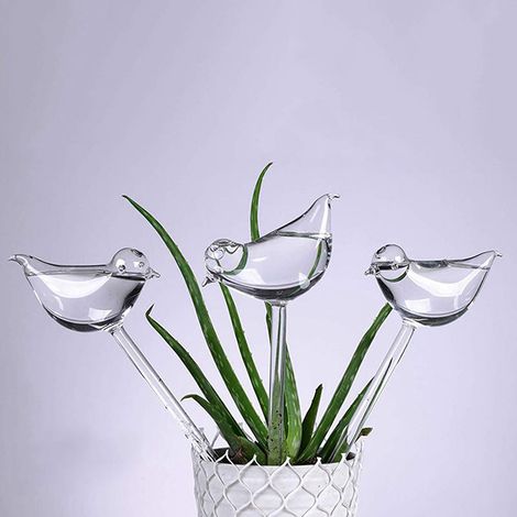 Abreuvoir automatique pour plantes, 3 pièces, piquets d'arrosage en plastique automatique, dispositif d'irrigation automatique Globe d'eau (1/5)