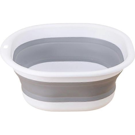 Lavabo pliable et portable, gain de place, avec trou de suspension multifonctionnel, idéal pour le camping, la randonnée et la maison. (1/5)