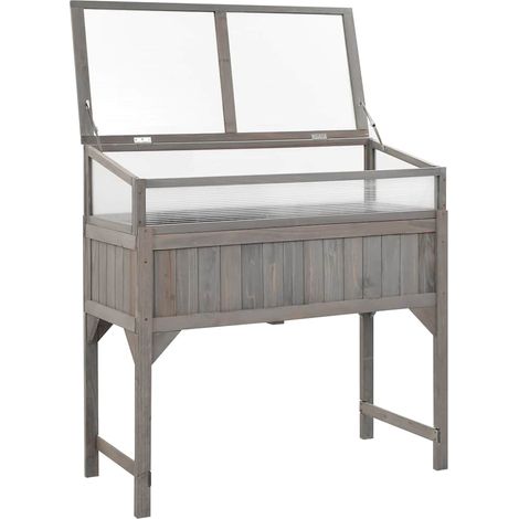 Maison Exclusive - Aiuola Rialzata con Copertura Serra 110x54x120cm Abete Massello (1/5)
