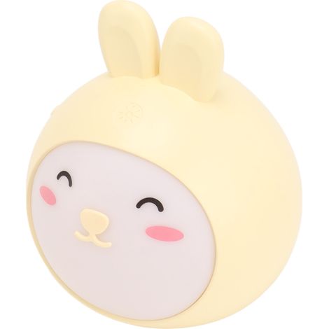 Veilleuse mignonne à 3 niveaux d'intensité, réglable en continu, tactile, rechargeable par USB, jaune (1/5)