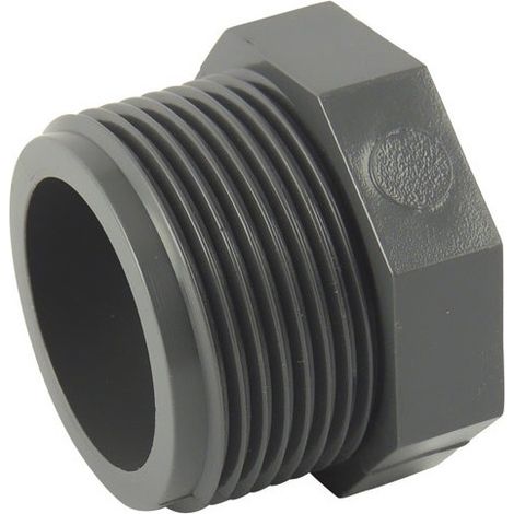 Bouchon male en PVC 3/8''