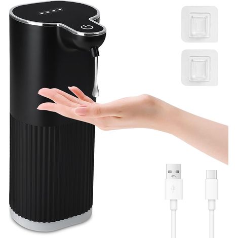 Distributeur Savon Automatique, Distributeur Savon Liquide, Blanc (1/5)
