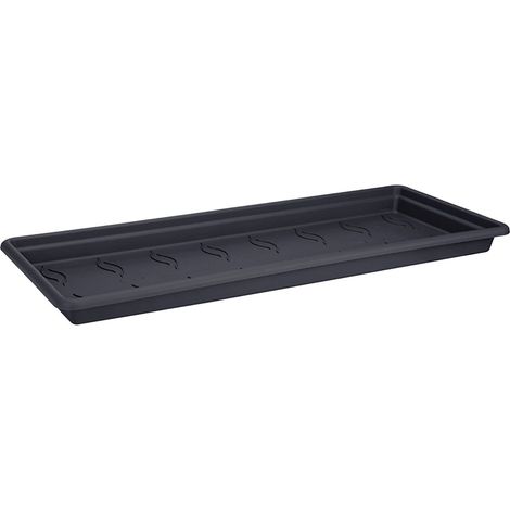 SOTTOVASO PER FIORIERE GREEN BASICS GARDEN XXL SAUC 100CM NERO