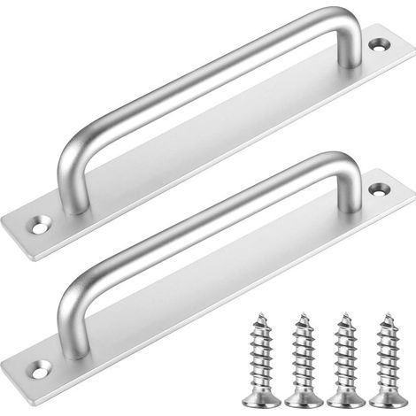 Maniglia scorrevole per porta da fienile da 160 mm, 2 pezzi, maniglia a tirante per porte scorrevoli in legno, giardino esterno, armadio. (1/5)