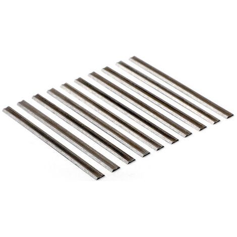 lame de rabot droite, lame de rabot électrique, lame de rabot électrique jetable (HSS)10Pcs (1/4)
