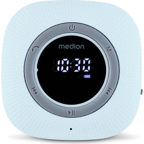 Radio de ducha MEDION LIFE P66096 azul FM Bluetooth 5.0 IPX6 pantalla LED 3 W (1/5)
