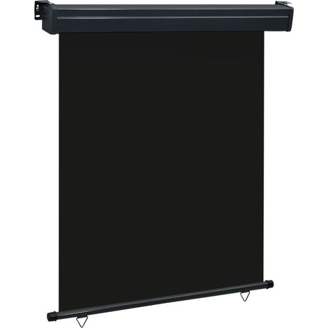 Auvent latéral de balcon - Auvent de jardin Soleil imperméable 140x250 cm Noir BV304626 - BonneVie (1/5)