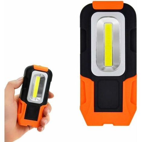 Lampe de Torche Poche LED Lampe Baladeuse 3W COB LED Batterie Portable Aimantée Ultra Puissante Lot de 2 (1/5)