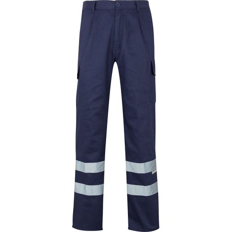 Pantalón con cintas reflectantes multibolsillos con costura trasera de seguridad VELILLA Serie 159