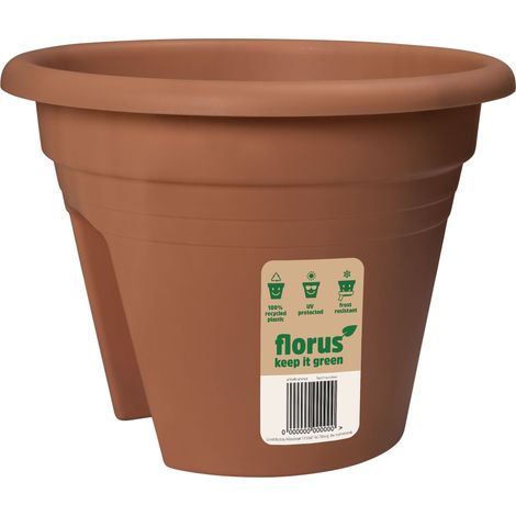 Florus Mediterran 2-way Balconnière 30 - Beige - L 30 x B 29.5 x H 0 cm - Balcon - 100% recyclé