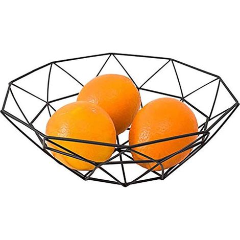 Corbeille à fruits, corbeille à fruits en fer de style simple, corbeille à fruits et légumes multifonctionnelle, assiette à fruits décorative pour la cuisine (1/5)