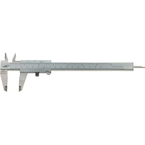 Pie de rey a DIN 862150 mm rostfr. M.F. PREISSER