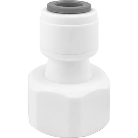 1 Pièces Refrigerateur Tuyau Connecteur, 3/4" Femelle Filetage to 3/8" L Type Rapide pour Raccorder Les Raccords De Tuyauterie D'eau - (1/5)