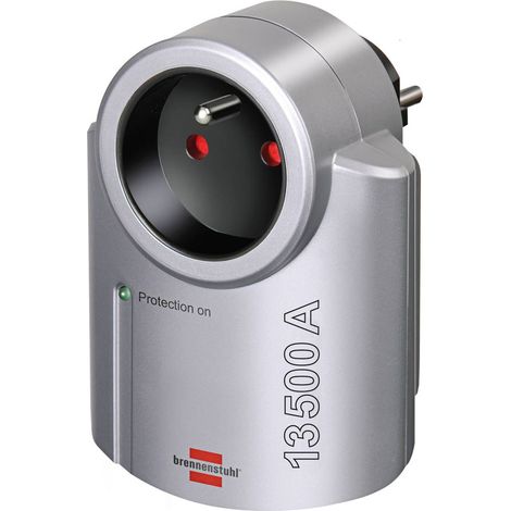 Brennenstuhl – Prise intermédiaire de protection contre les surtensions 1506951 – Protection 13.5 kA – Pour prises 230 V – Lampe de contrôle