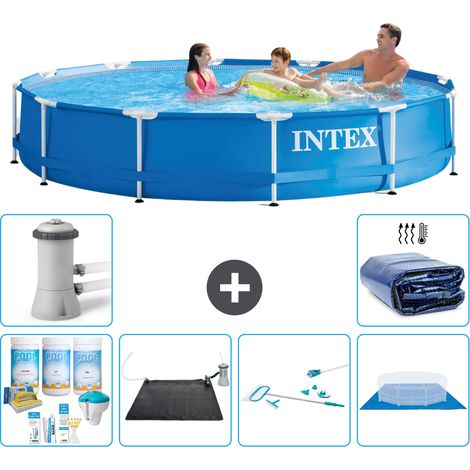 Intex Piscine Tubulaire Ronde - 366x76 cm - 7-pièces S20438 (1/5)