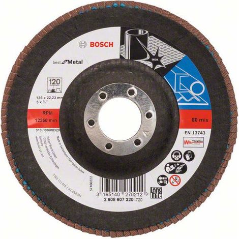 Bosch PRO X571 Fächerschleifscheibe 125 mm G120 - 2608607320