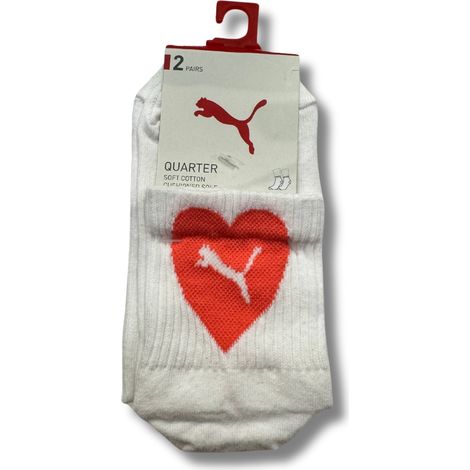 Puma HEART QUARTER 2er-Pack Damensocken 93877201 Größe 39-42