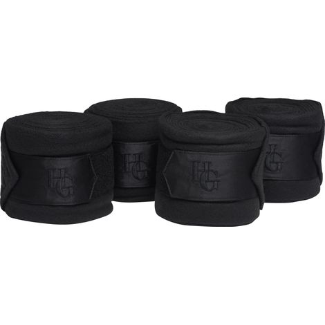 Horse Guard Fleecebandagen für Pferde - 4er Set - Schwarz