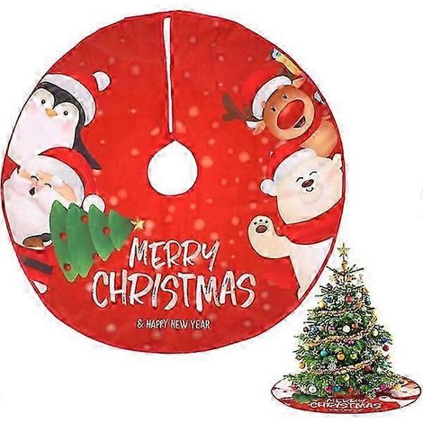 Tapis de sapin de Noël, housse pour support de sapin de Noël (1/5)