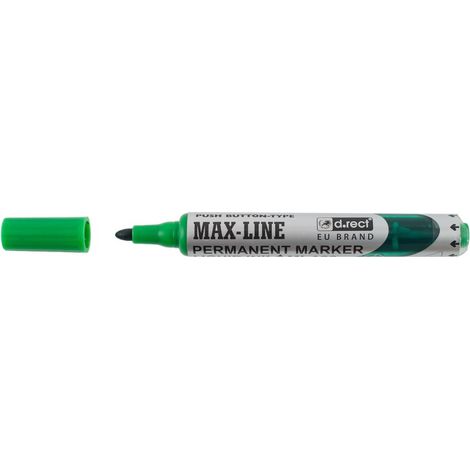 D.rect ML100 OKR Permanentmarker mit Pumpe, grün, 4 Stück.