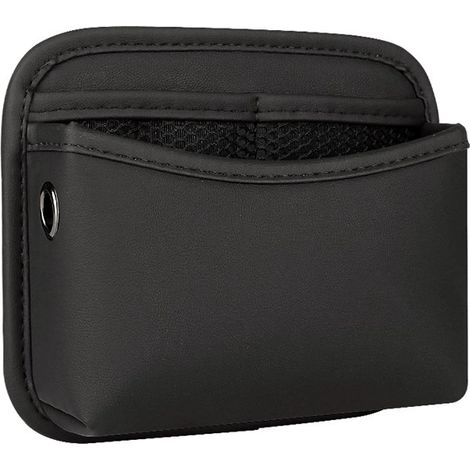 Organizador de bolsillo lateral para coche en piel sintética, soporte universal para teléfono móvil, accesorio de almacenamiento para rellenar el hueco entre los asientos y la consola central. (1/5)