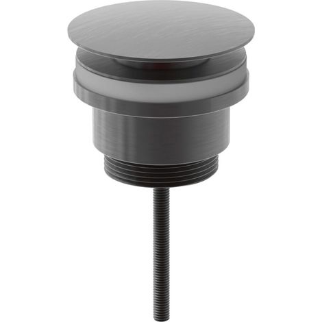 Orbit Universal Push Button Basin Waste Slotted/Un-Slotted - Gunmetal