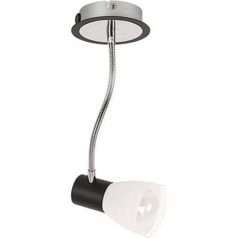 Spot sistema di metropolitana leggera Ati nero di vetro del metallo / cromo L: 26cm B: 11cm H: 16,5 centimetri (1/5)