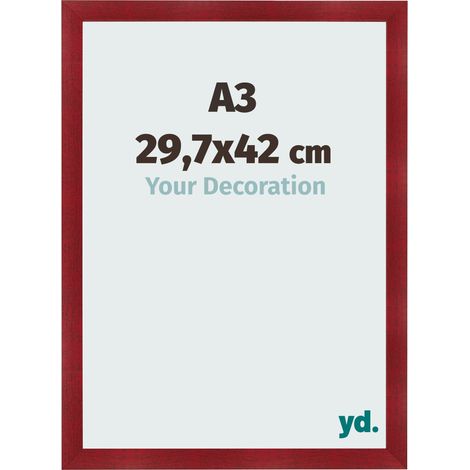 yd. - Cadre photo A3 29.7x42 - Vin Rouge Patine - MDF - Pisa (1/5)