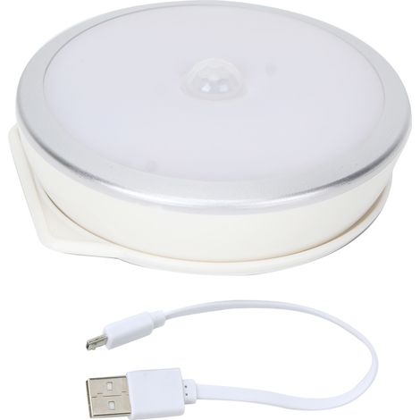 Veilleuse murale rechargeable à 6 LED avec détecteur de mouvement infrarouge, lampe de secours pour armoire (1/5)