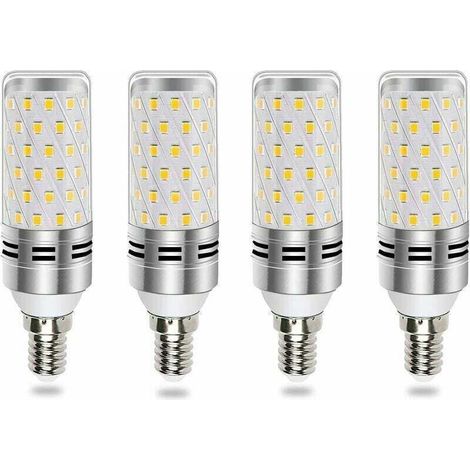 Ampoule LED E14 16 W Blanc Froid 1600 lm – Équivalent 100-120 W, 360°, Lot de 4, Non Dimmable, pour Lustres & Appliques (1/5)