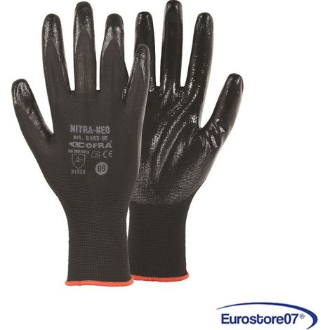 Cofra guanti da lavoro nitra-neo in nitrile  resistente agli oli - tg. XL - pz 1 (1/4)