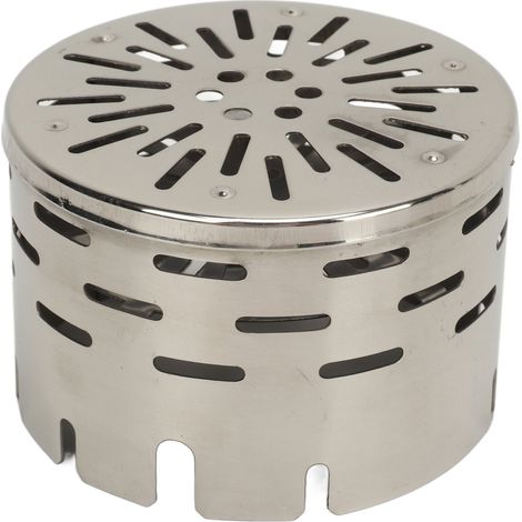 Housse de protection en acier inoxydable pour réchaud de camping BRS 6 11 15 53 56. Protection efficace et sûre contre le chauffage en extérieur. (1/5)