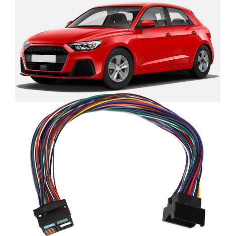 Câble d'extension Quadlock MQB 52 broches 60cm avec Bluetooth 5.0 pour autoradio (5-12V)