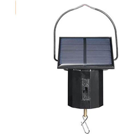 Moteur Rotatif Solaire - Pour Mobiles Éoliens - 45 x 162 mm - Panneau Solaire 68 x 68 mm - Sans Piles - 1 Pièce (1/5)