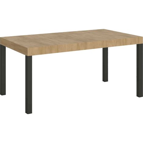 Tavolo Allungabile 140-400x90x77 cm Everyday Premium Quercia Natura Gambe Antracite (1/5)